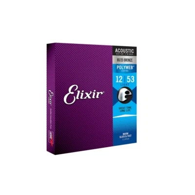 ELIXIR 11050 Acoustique Polyweb 80/20 Bronze .012-.053 - Photo 1/2