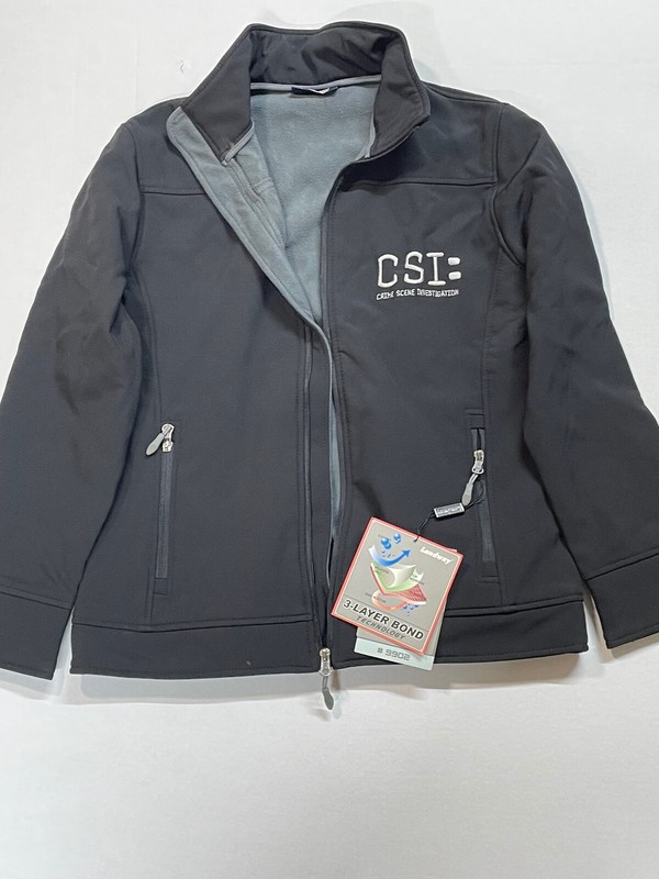 CSI CRIME SCENE INVESTIGATION CREW LADIES JACKET LANDWAY FLEECE SZ M