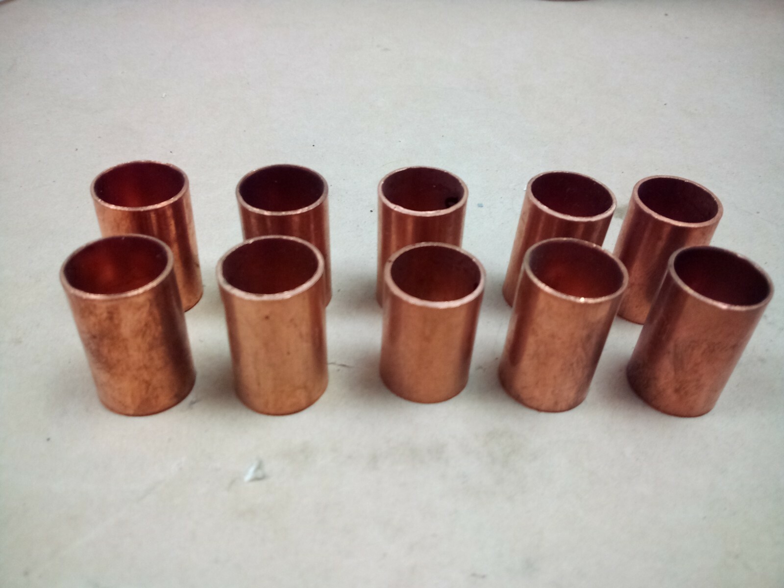 (Lot of 10) 1/2" Copper Repair Coupling