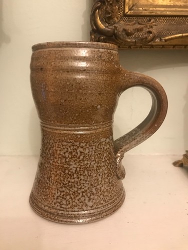 Vintage Jane Hamlyn studio salt glazed pottery tankard pot mug