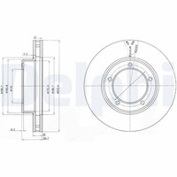 2X Delphi Bremsscheibe BG3558 FüR Lexus Toyota