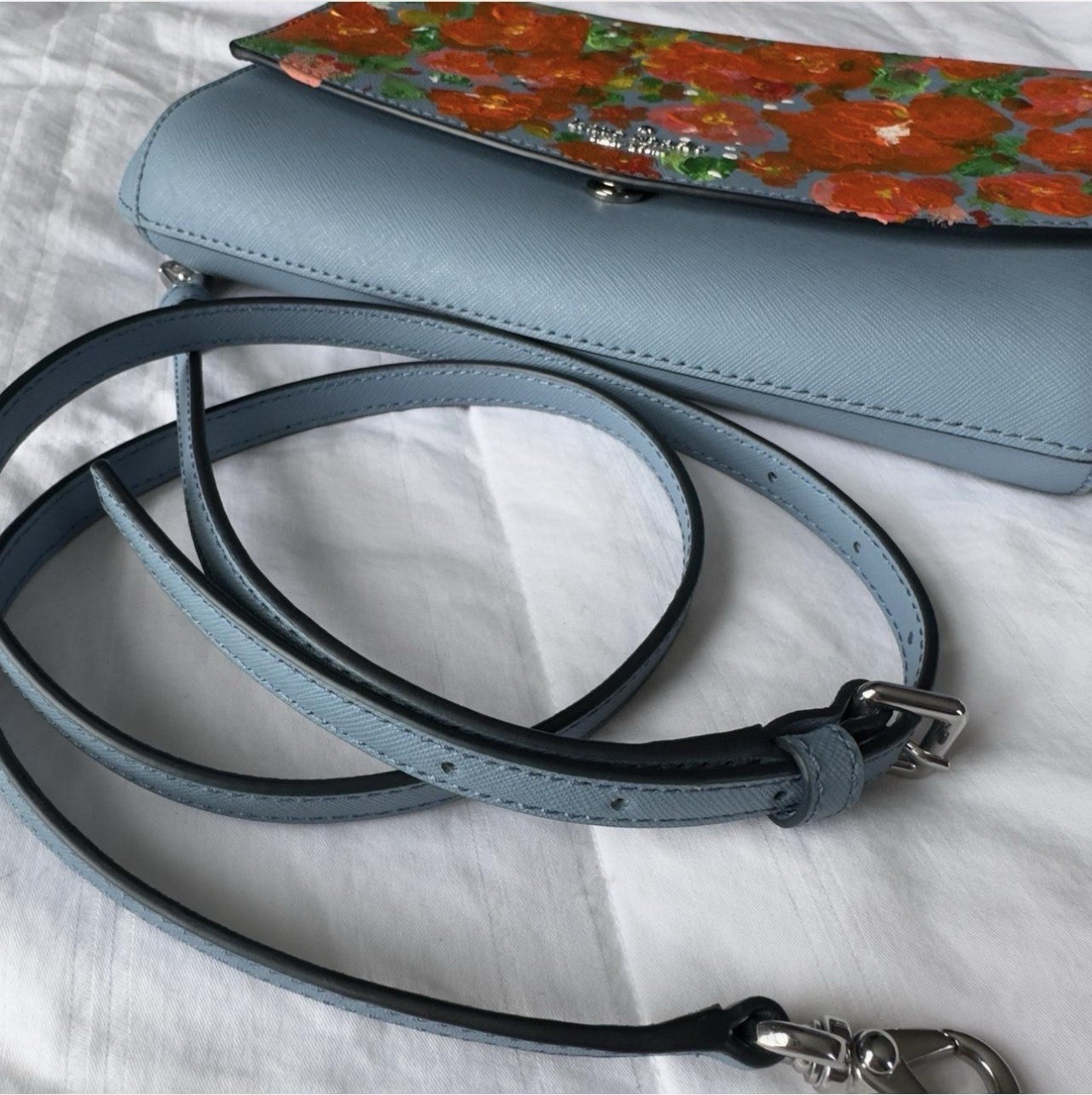 Kate Spade New York Laurel Way Greer Handpainted Poppies Shoulder Bag thumbnail 6