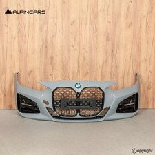 Original BMW G22 G23 M Paket Stoßstange Stoßfänger Vorne Brooklyn Grau C4P (744)