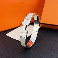 High Quality Womens Classic Luxury Stainless Steel H-buckle Bracelet 17-19cm