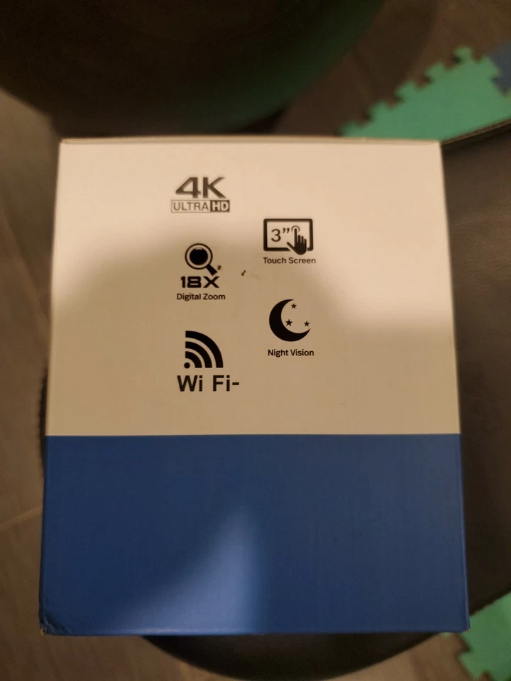 Polaroid 4K 18X Zoom Touch Screen Wi-Fi Camcorder - Black - Image 3 of 3