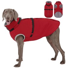 Dog Coat, Warm Dog Winter Jacket with Harness Built in, Waterproof Pet Snow C...