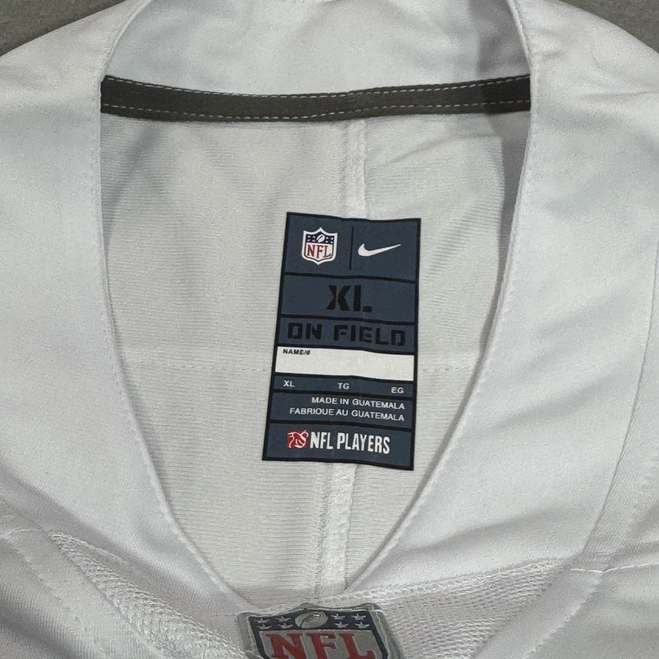 Camiseta de fútbol americano Dallas Cowboys para hombre XL blanca Dak Prescott 4 en el campo Nike NFL Foto 4 de 4