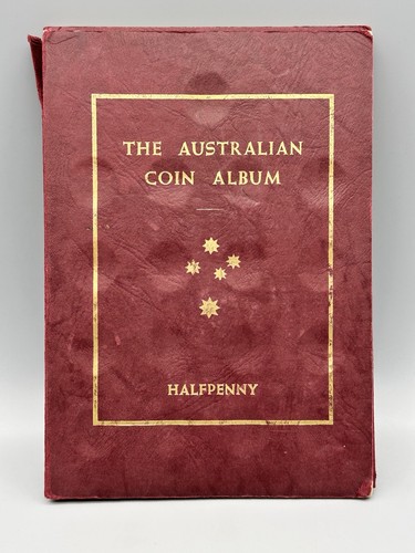 Hawthorn Press Australian Coin Album Halfpenny Printed in Australia Vintage!