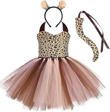 TIGER COSTUME girl 3-4 years TUTU DRESS carnival princess disguise