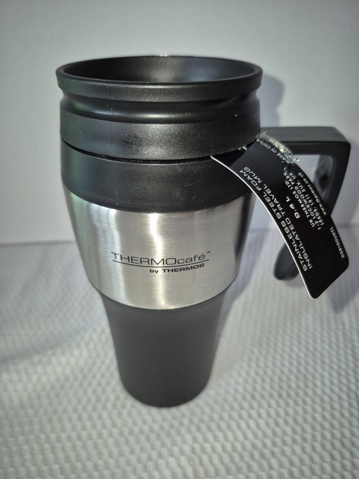 Thermos Thermocafe 2010 Steel Travel Mug, 0.4 Litre, 1 Unité (Lot de 1)