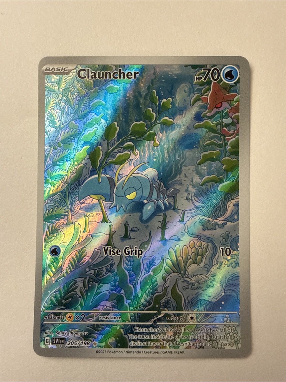 Clauncher 205/198 Illustration Rare 2023 Pokemon Scarlet & Violet Card NM+