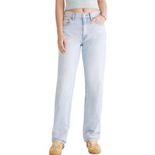 Aeropostale Baggy Size 12R Jeans Light Wash Non-Stretch High Waist NWT