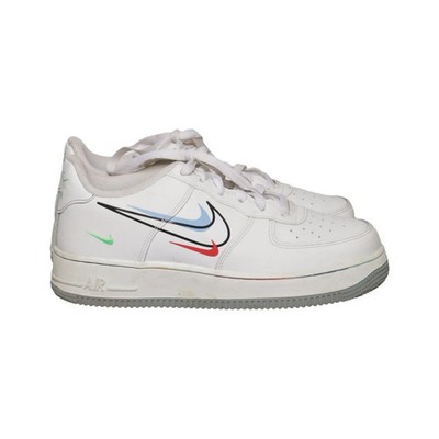 Nike, Sneaker, Größe: 38 1/2, Air Force 1 Low 'Multi-Swoosh', Weiß, Damen #oSM
