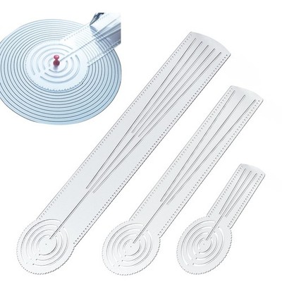 3-in-1 Mandala Ruler Tool with Holes, Mandala Dot Art Circle Maker, Compass P...