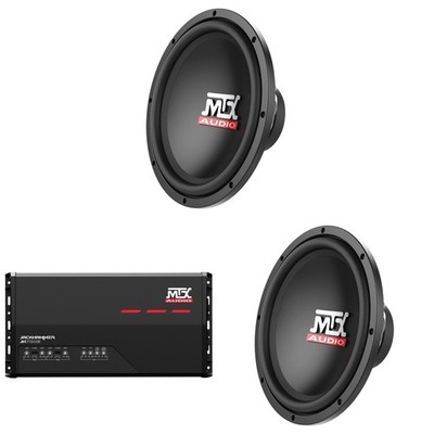 MTX Audio JH7005 Jackhammer 5 Ch. Amp, (2) TERMINATOR 12'' Subwoofers Bundle