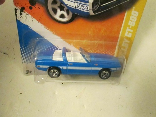 Toys Hot Wheels '69 Shelby GT 500 Blue Convertible 2011 New Models New on Card - Picture 4 of 12