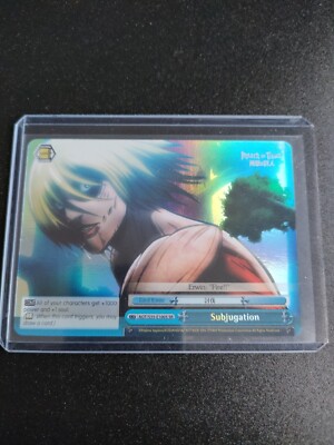 Weiss Schwarz: Subjugation AOT S35-E100S SR attack of Titans