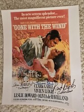 ANN RUTHERFORD EVELYN KEYES CAMMIE KING RAND BROOKS SIGNED GONE WITH THE WIND 