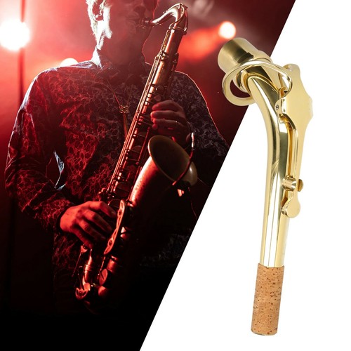 Adore Pro Alto Saxophone Elbow Bend Neck 24.5mm Port Connector Sax Gold-Plated - Picture 9 of 9