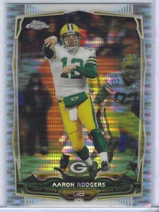 AARON RODGERS 2014 TOPPS CHROME PULSAR REFRACTOR #83