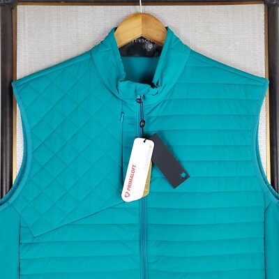 NEW $238 GREYSON Mens Size XL Insulated Vest Primaloft Full Zip Lightweight