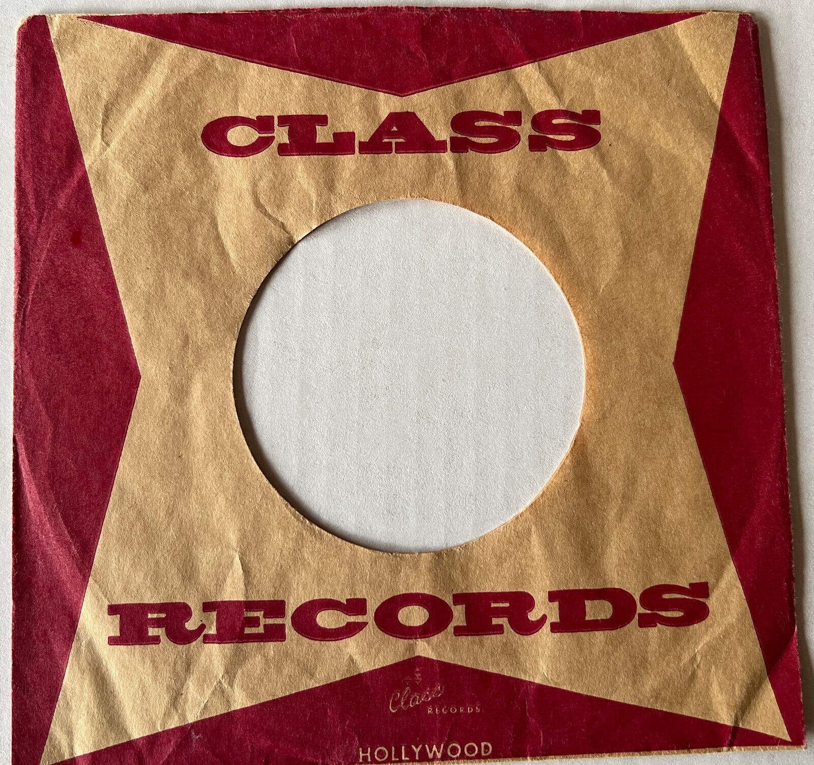 CLASS RECORDS Rock 'n roll RARE! 1950s 7" 45rpm sleeve