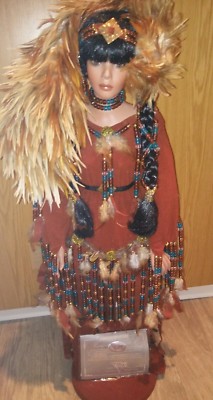 Rustie Indianer Porzellanpuppe