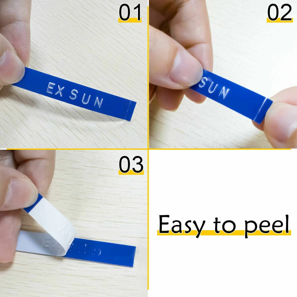 Cinta de etiquetas de estampado 3D Dymo 5 piezas 9 mm para organizador Dymo Xpress fabricante de etiquetas 3/8" Foto 4 de 4