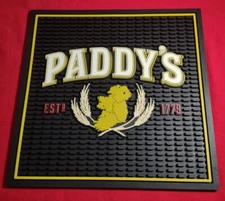 Paddy's Irish Whisky Heavy Duty Bar Service Area Waitress Station Bar Mat - New!