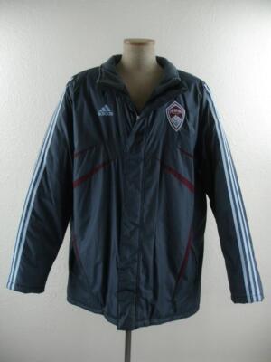 Men's XL Adidas Player's DK Stadium Jacket Gray Colorado Rapids