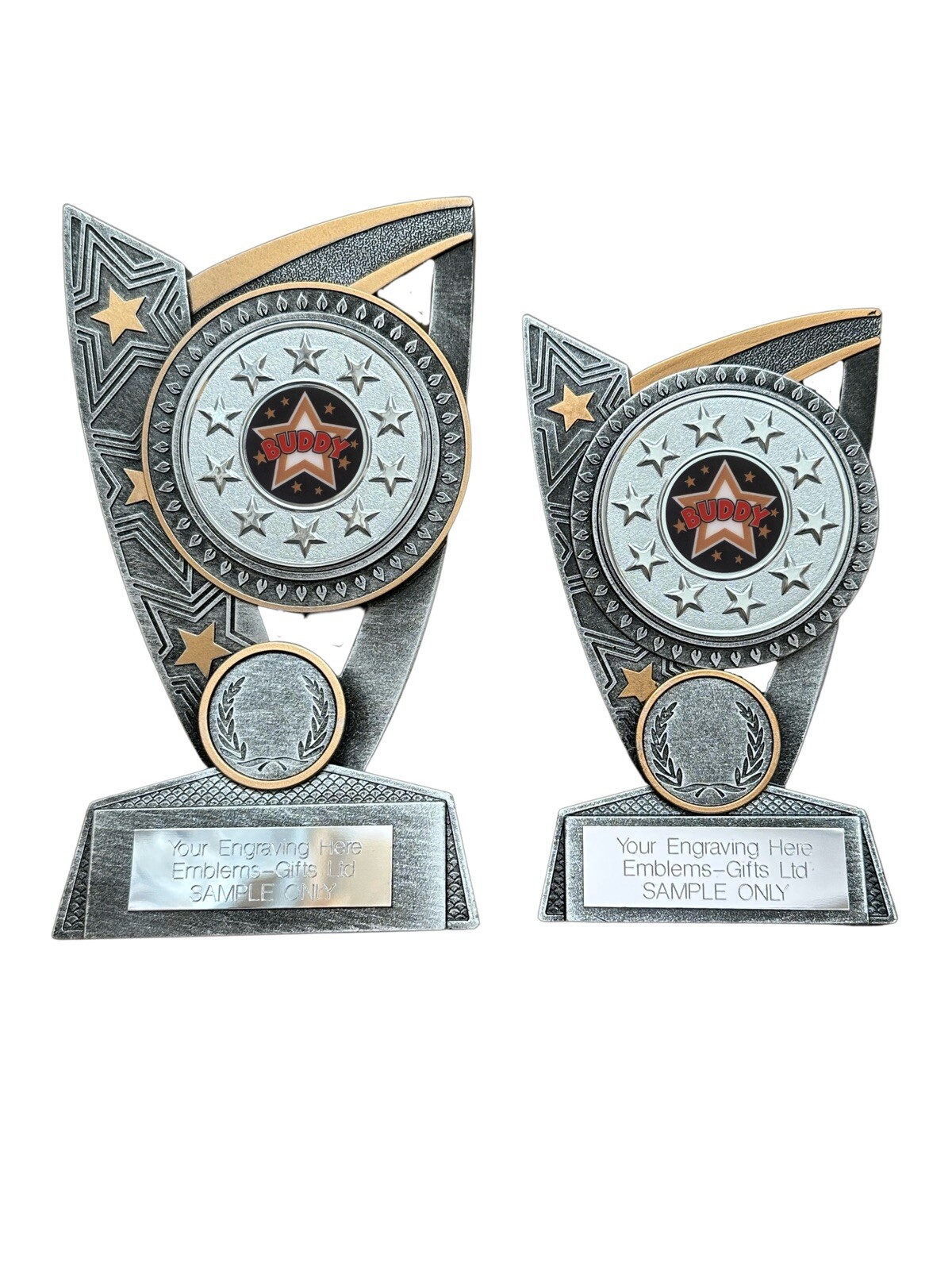 Buddy Star Triumph Harz Sport Trophäe graviert kostenlos
