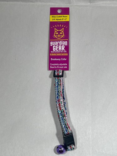 Confetti Weave Breakaway Cat Collar with Color Coordinated Bell by Guardian Gear - Picture 3 of 7