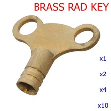 Winged Brassed Radiator Bleed Valve Key Heating Air Vent Square Plumbing Tool