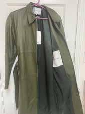 Frame Lamb Leather Trench Coat