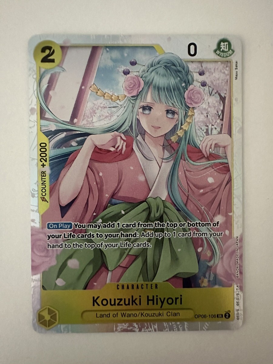 Kouzuki Hiyori OP06-106 SR Wings Of The Captain One Piece TCG CCG