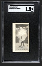 1928 Harrington's Ice Cream # 44 Grover Alexander SGC 1.5 Recently Graded GC