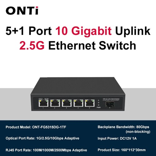 Ethernet Switc Network Switcher 10Gigabit Uplink Plug and Play Hub Internet - 第 13/14 張圖片