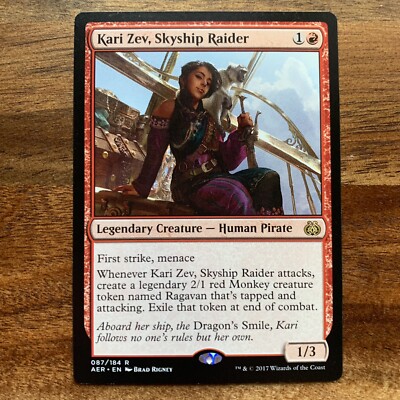 MTG Kari Zev, Skyship Raider Aether Revolt Rare Magic The Gathering Karte NM ENG