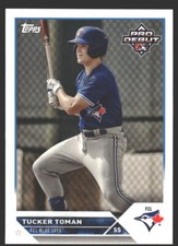 Tucker Toman #PD-8 2023 Topps Pro Debut FCL Blue Jays