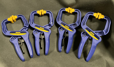 New IRWIN Quick-Grip 2 In Handi-Clamps  Quick Release Resin Material Set of 4