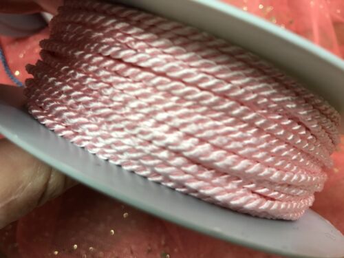twisted cording 1/8" rayon 3mm cord 3yds made in France assorted - Picture 5 of 5