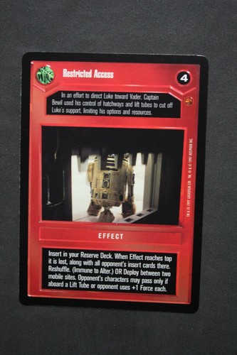 Decipher Star Wars CCG * Cloud City * Common/ Uncommon Single Cards - Picture 17 of 100