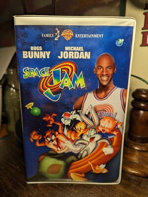 Space Jam (1996) VHS Tape (WB) Rated PG - Michael Jordan + Looney