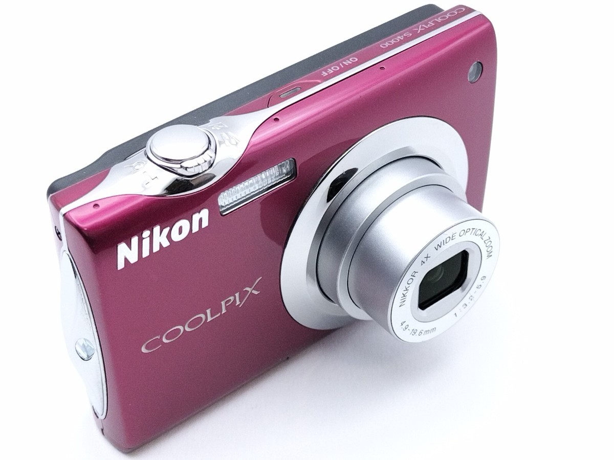 Nikon COOLPIX S4000 Pink (Ruby Red) 12.0MP 4x Zoom Digital Camera
