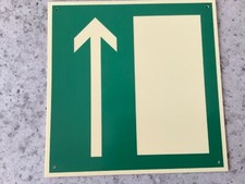 Rettungsweg Schild 20x20 cm Notausgang Kunststoff