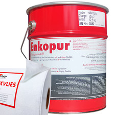 Enkopur Flüssigkunststoff Silbergrau 12,5kg + Polyflexvlies 9m