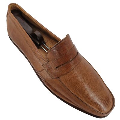 Sandro Moscoloni Brown Leather Shoes Loafers Tan Sandro Moscoloni Brown/Tan Perry Men main image 3