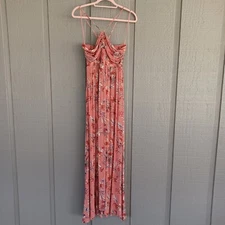 Free People One Step Ahead Maxi Dress Size M Women M Floral Smocked Viscose Boho