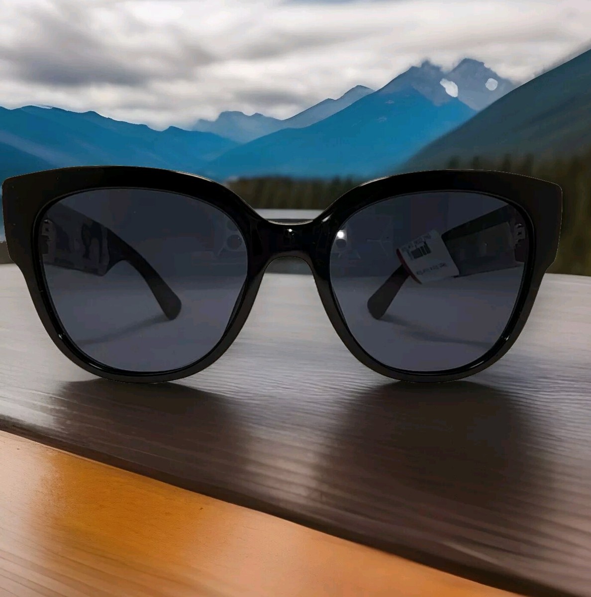 CHRISTIAN DIOR MERCURIAL Black Blue Crystal Floral Rhinestone Bold Sunglasses CHRISTIAN DIOR MERCURIAL Black Blue Crystal Floral  main image 4