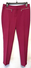 Nine West Dark Pink Pockets Dress Pants Size 4 Petite Minimalist Trendy Office